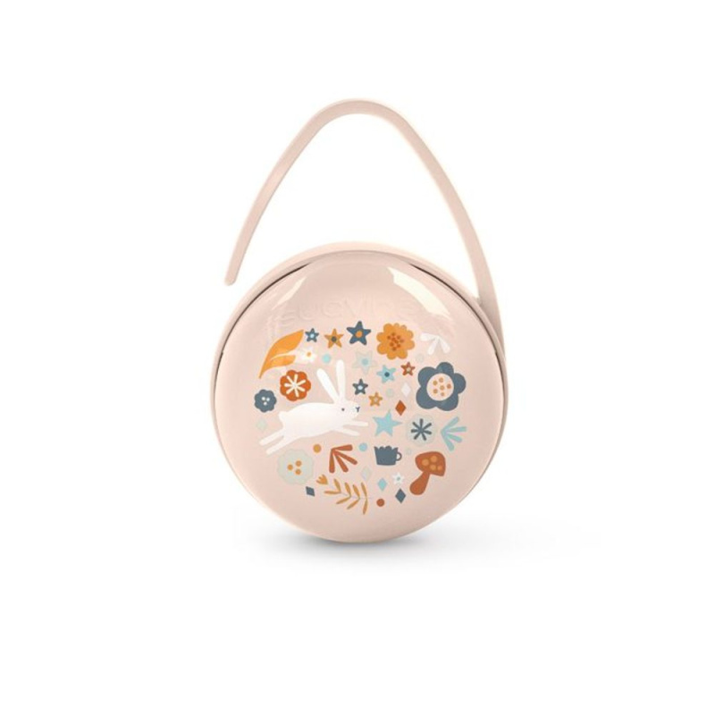 Suavinex Wonderland Duo Soother Case krabička na dudlík Pink 1 ks