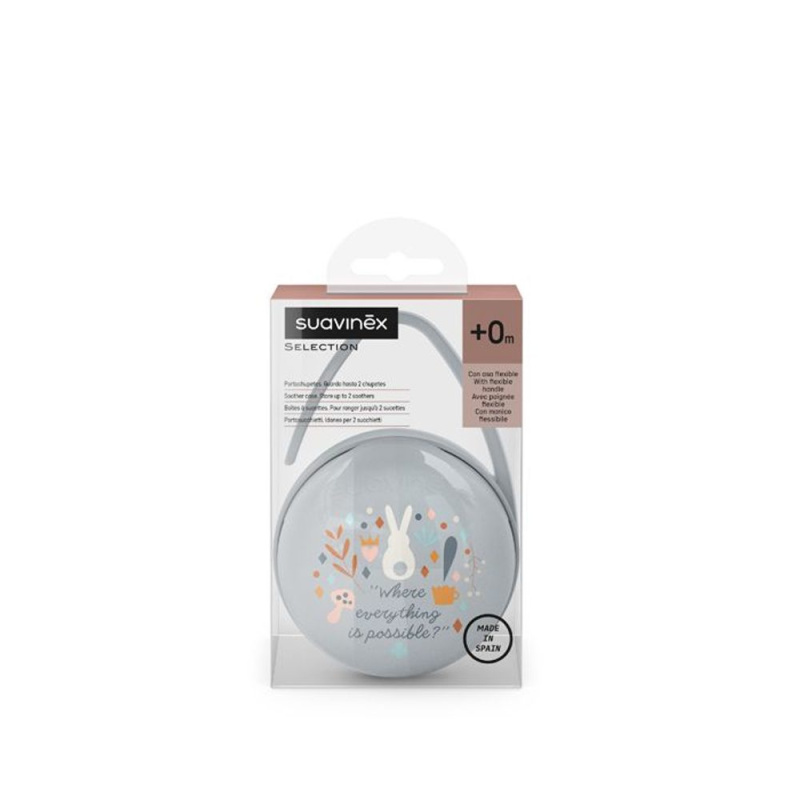 Suavinex Wonderland Duo Soother Case krabička na dudlík Dark Blue 1 ks