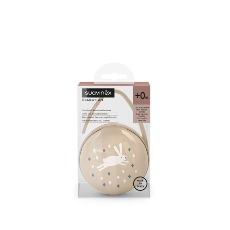 Suavinex Wonderland Duo Soother Case krabička na dudlík Brown 1 ks