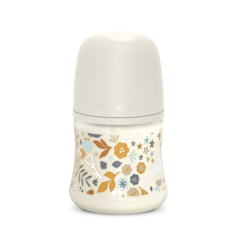 Suavinex Wonderland SX Pro Physiological Anti-Colic kojenecká láhev S Slow Flow 0 m+ Liberty Cream 150 ml