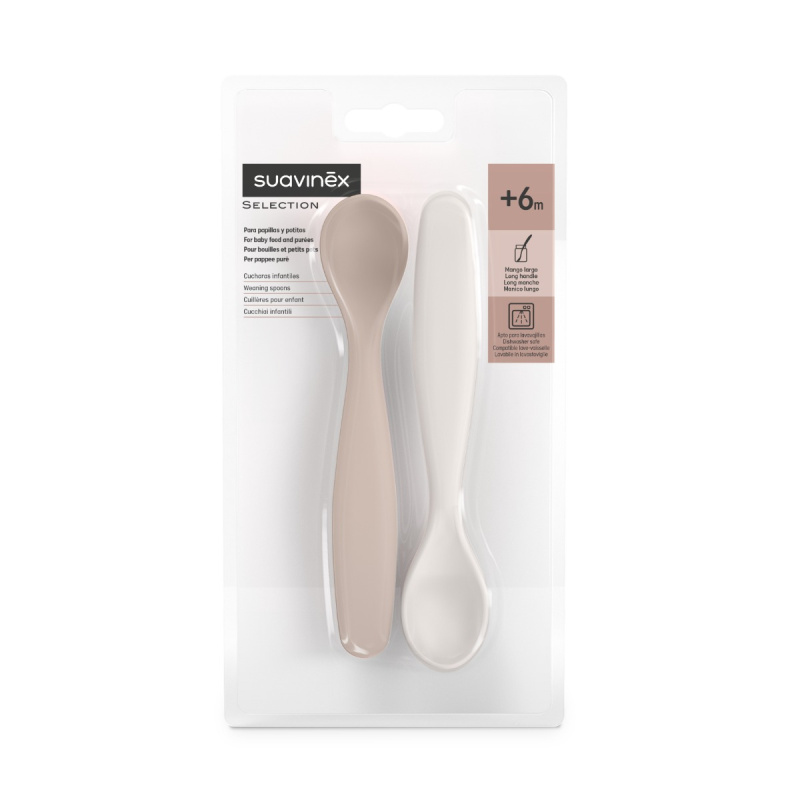 Suavinex Wonderland Spoons lžička 6m+ Pink 2 ks