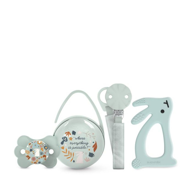 Suavinex Wonderland Gift Set 0-6 m Green dárková sada pro miminka