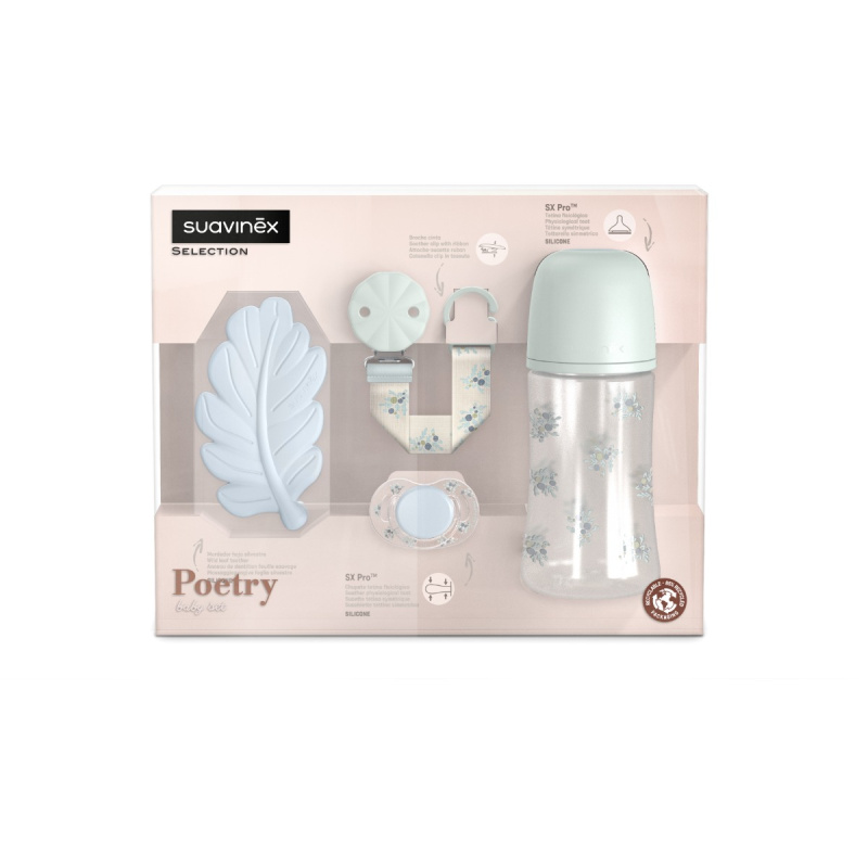Suavinex Poetry Baby Set Blue dárková sada pro miminka
