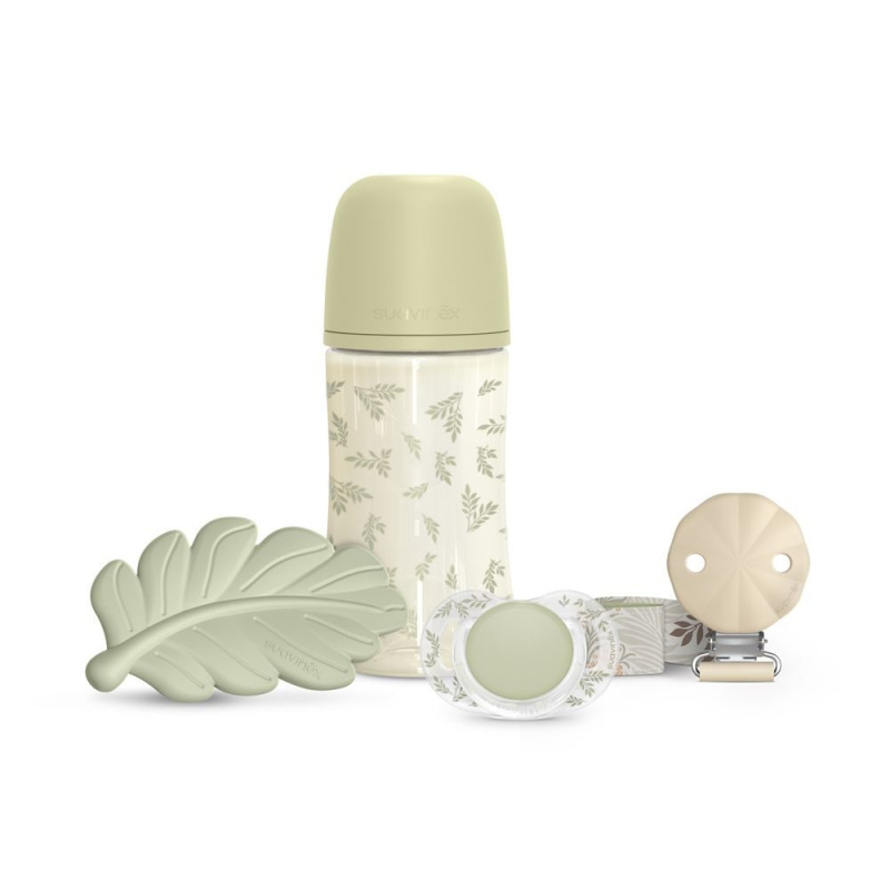 Suavinex Poetry Dárkový set 0m+ 4 ks zelený