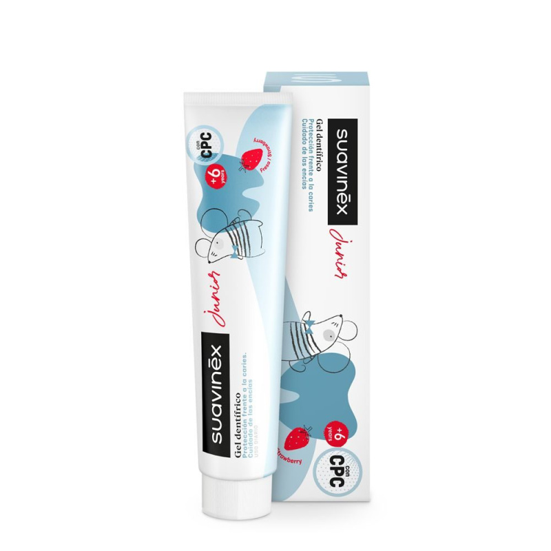 Suavinex Dětská zubní pasta s jahodovou příchutí 75 ml
