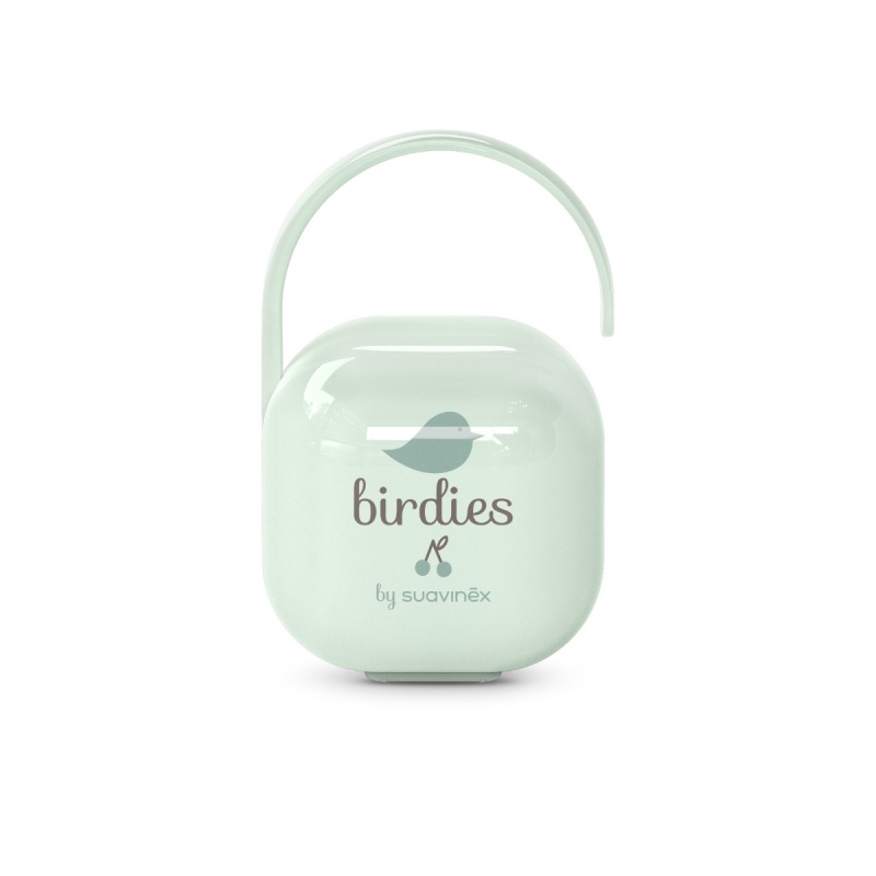 Suavinex krabička na dudlík BIRDIES - zelená