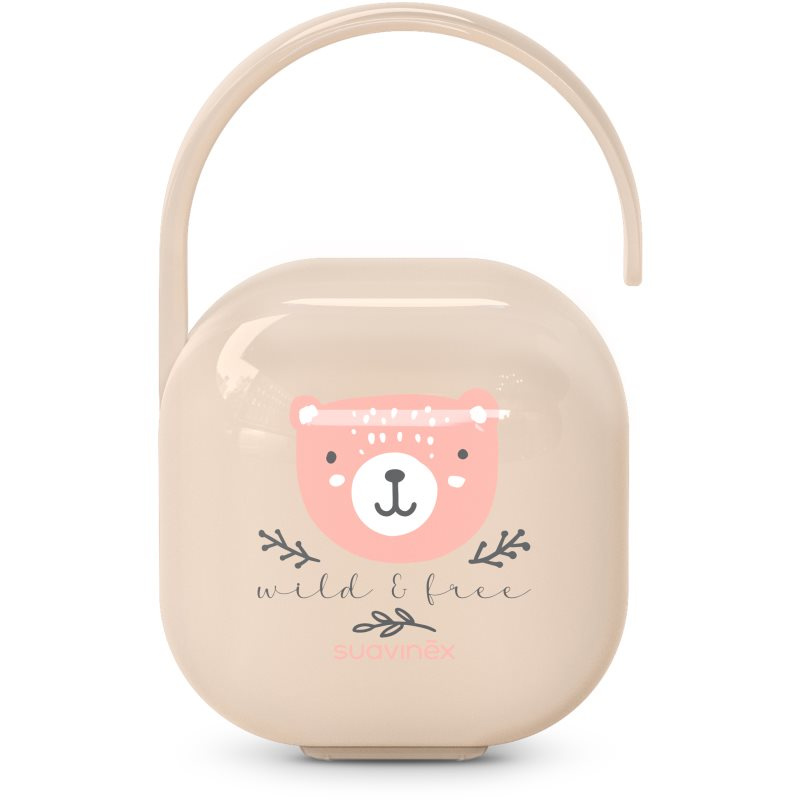 Suavinex krabička na dudlík WILD & FREE - růžová