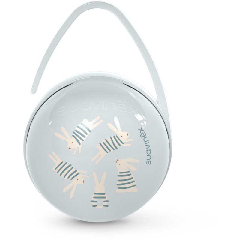 Suavinex DUO krabička na šidítka WONDERLAND NEW - modrý králík