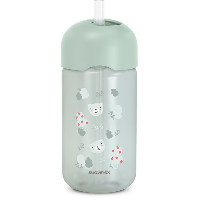 Suavinex Lahvička s brčkem WILD&FREE 340 ml - zelená