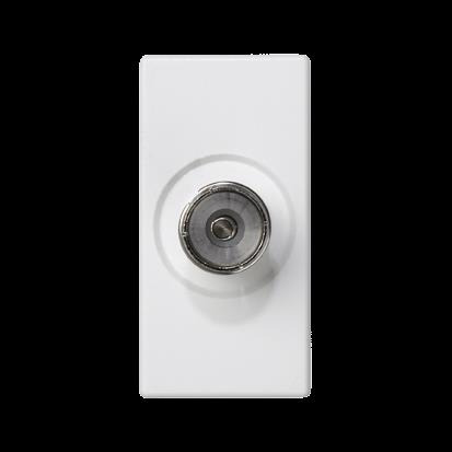 Modul SIMON K102B/9, K45/2, TV (samice), k pájení, 22, 5 x 45 mm, bílá