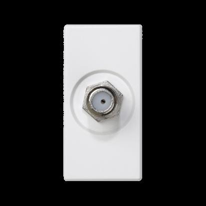 Modul SIMON K102C/9, K45/2, typ F (samice), k pájení, 22, 5 x 45 mm, bílá