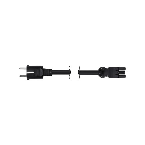 Kabel napájecí SIMON 480 CR6020/14, 3x2,5mm2 s GST18i, zástr., bezhalog., RZ 0,6–1; 2metry, šedá gra