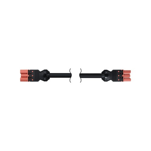 Kabel napájecí SIMON 480 CR2030/6, 3x2,5mm2 s GST18i, bezhalog., RZ 0,6–1; 3metry, červená
