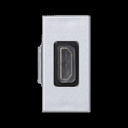 Modul SIMON K129B/8, K45/2, HDMI/HDMI (samice), 22, 5 x 45 mm, hliníková
