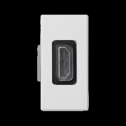 Modul SIMON K129B/9, K45/2, HDMI/HDMI (samice), 22, 5 x 45 mm, bílá