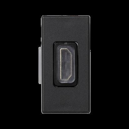 Modul SIMON K129B/14, K45/2, HDMI/HDMI (samice), 22, 5 x 45 mm, šedá grafitová