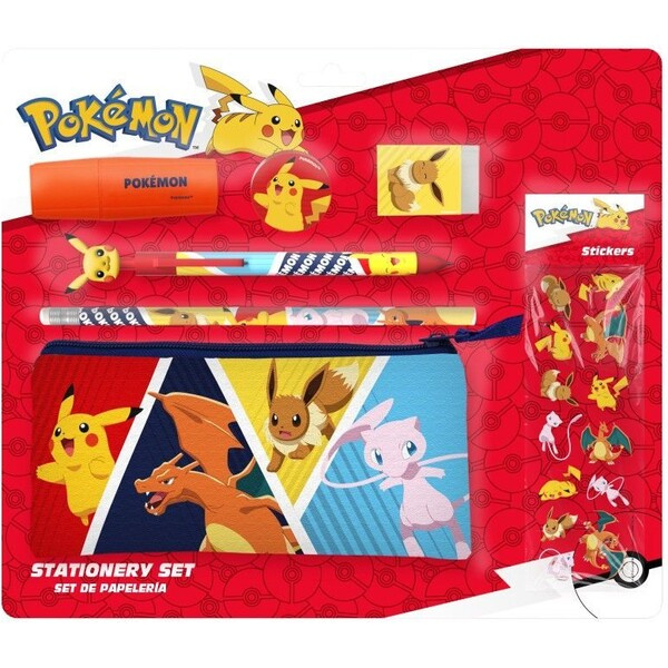Školní sada Pokémon se samolepkami