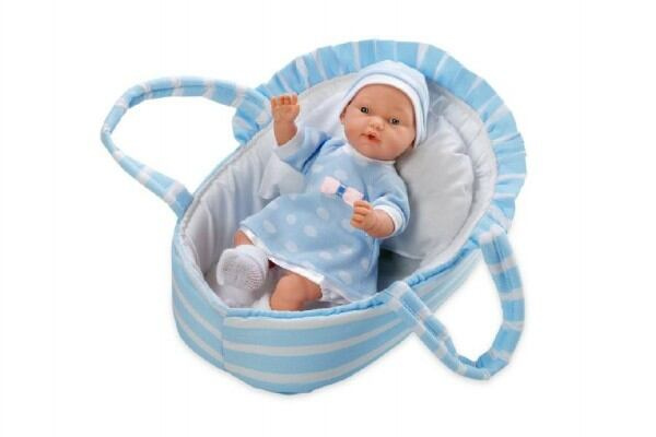 Teddies Panenka/miminko modré v tašce