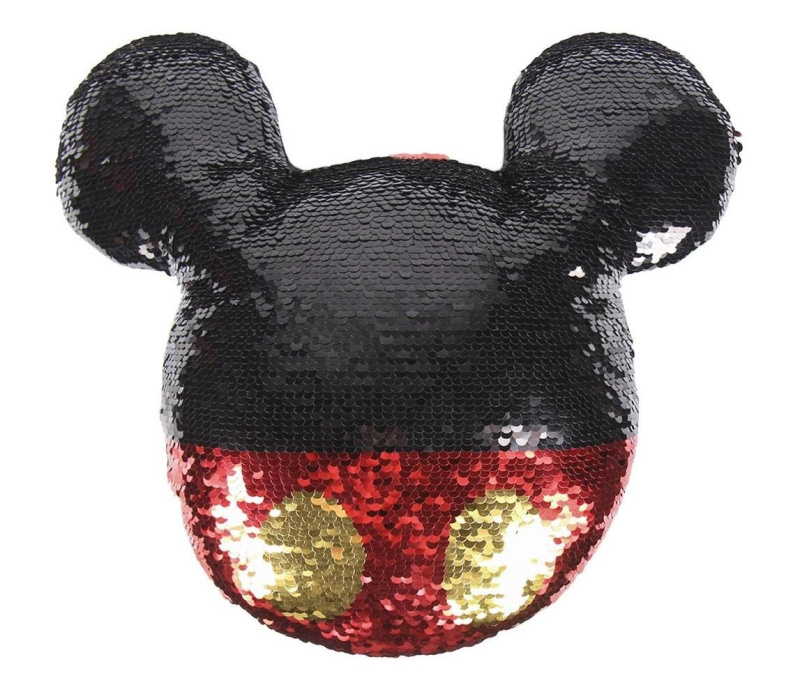 Polštář Mickey s měnícími se flitry
