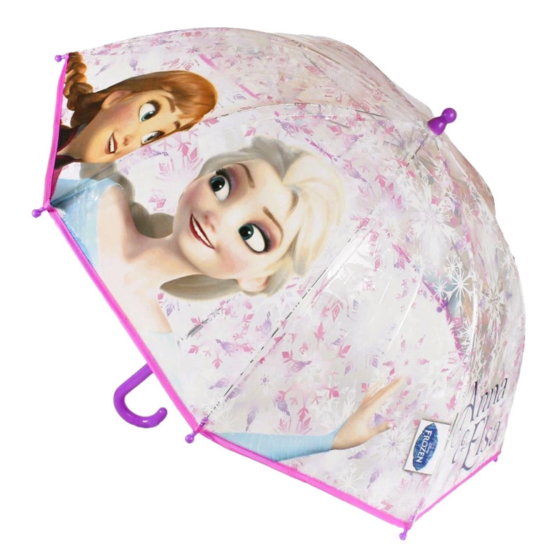 Dětský transparentní deštník Frozen s Elsou a Annou