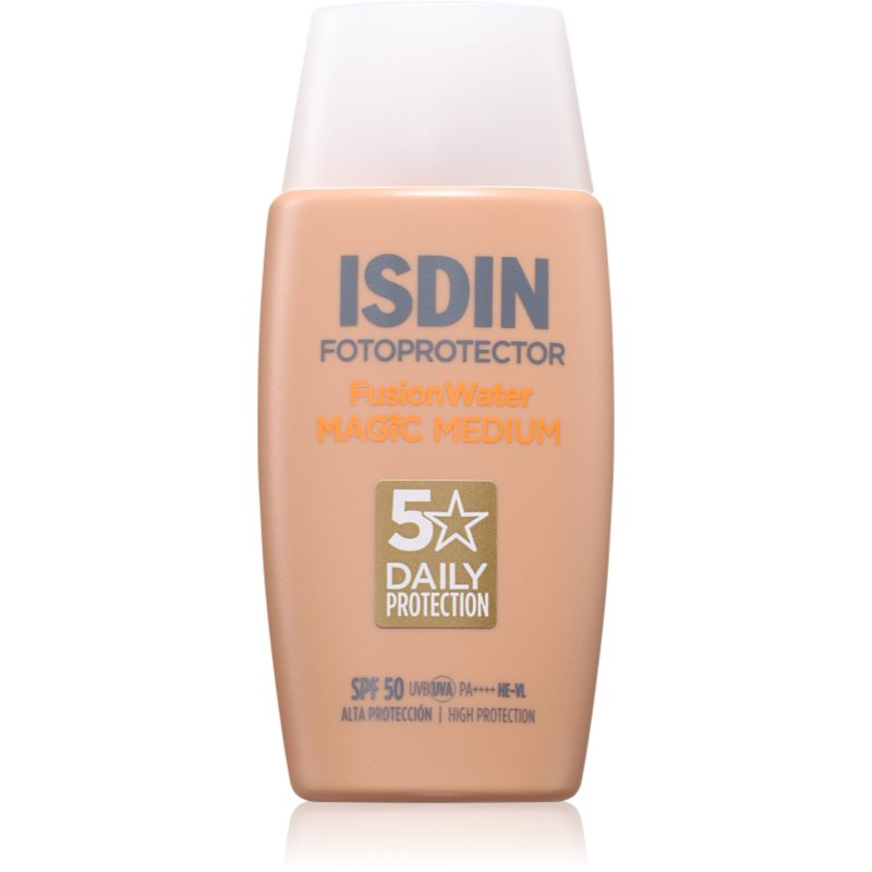 ISDIN Fotoprotector FusionWater Magic Medium SPF50 lehký tónovací fluid SPF 50 50 ml
