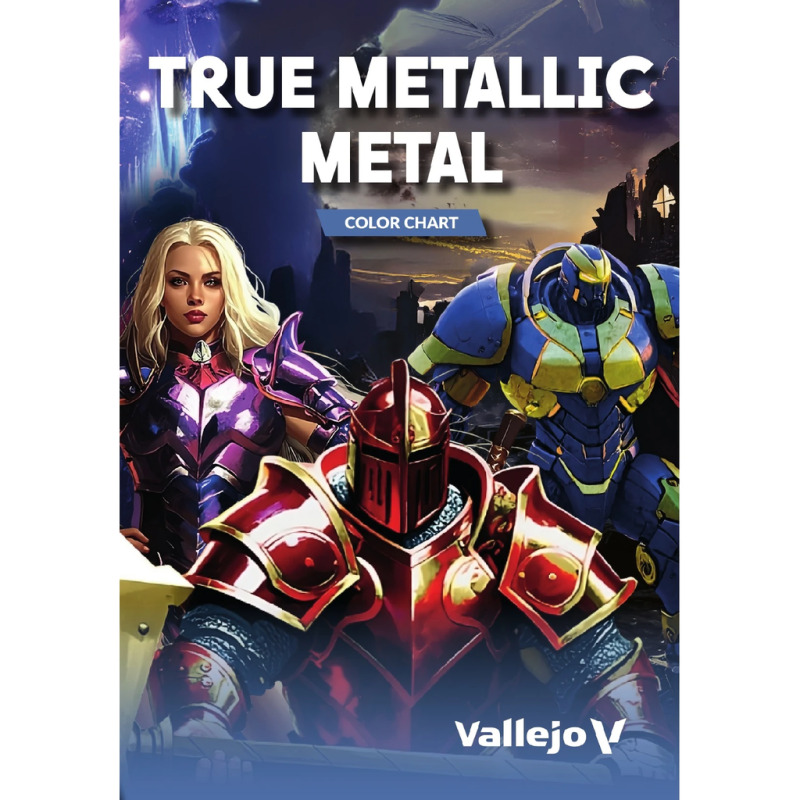 Vzorník barev Vallejo CC339: True Metallic Metal