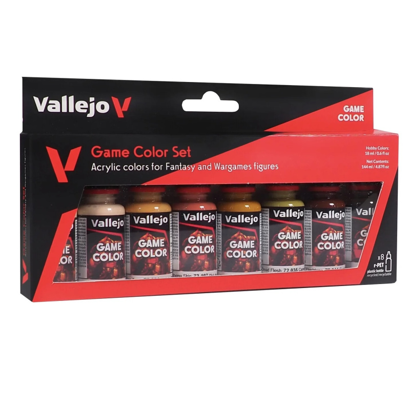 Sada barev Vallejo: Skin Tones (8 ks)