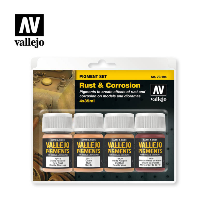 Sada Vallejo Pigments: Rust & Corrosion