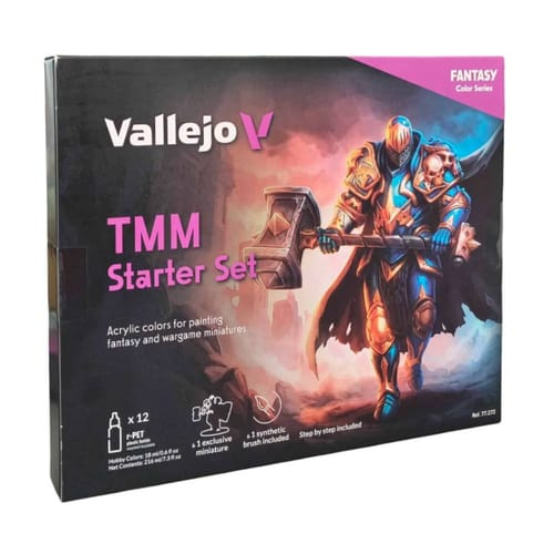 Sada barev Vallejo: True Metallic Metal Starter Set (12 ks)