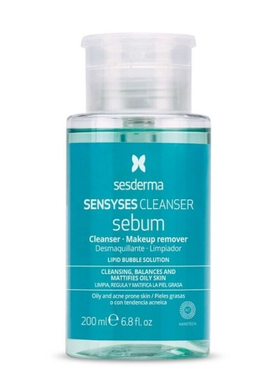 Sesderma Sensyses Cleanser Sebum odličovač make-upu pro mastnou pleť 200 ml