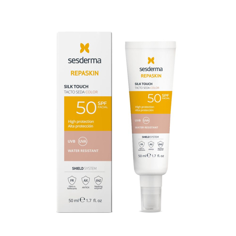 Sesderma Repaskin Silk Touch Color tónovací ochranný krém SPF 50 50 ml