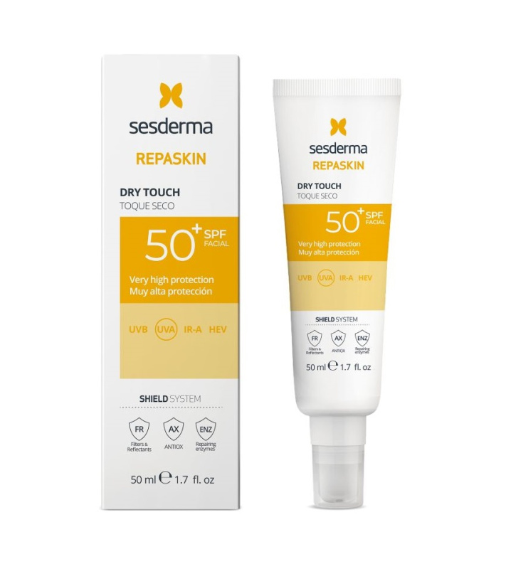 Sesderma Repaskin Dry Touch denní pleťový krém SPF 50+ 50 ml