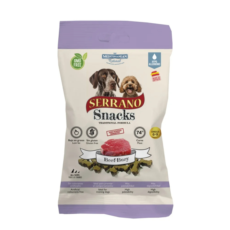 Serrano Snack Dog Beef 100g