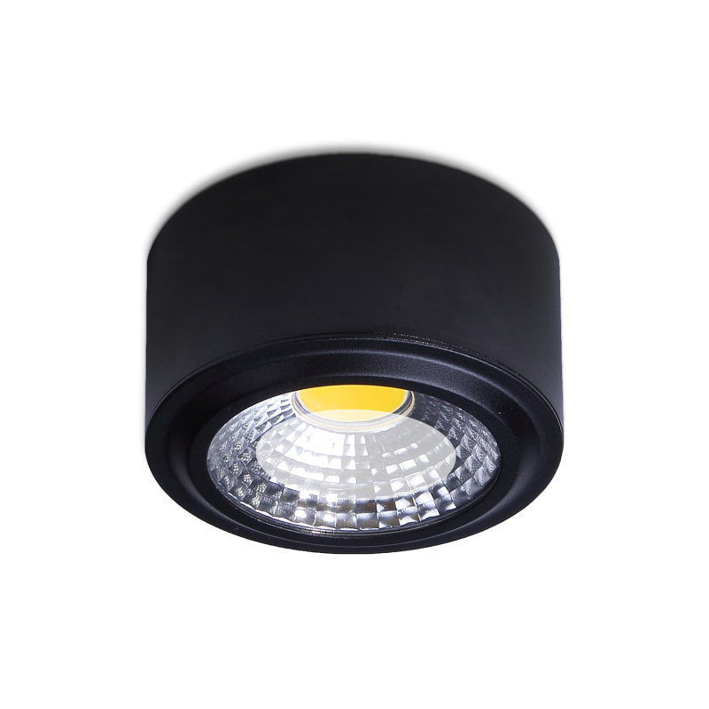 ACB Iluminacion Stropní LED svítidlo STUDIO, ⌀ 9 cm, 8W, CRI90 Barva: Černá, Stmívání: ON/OFF