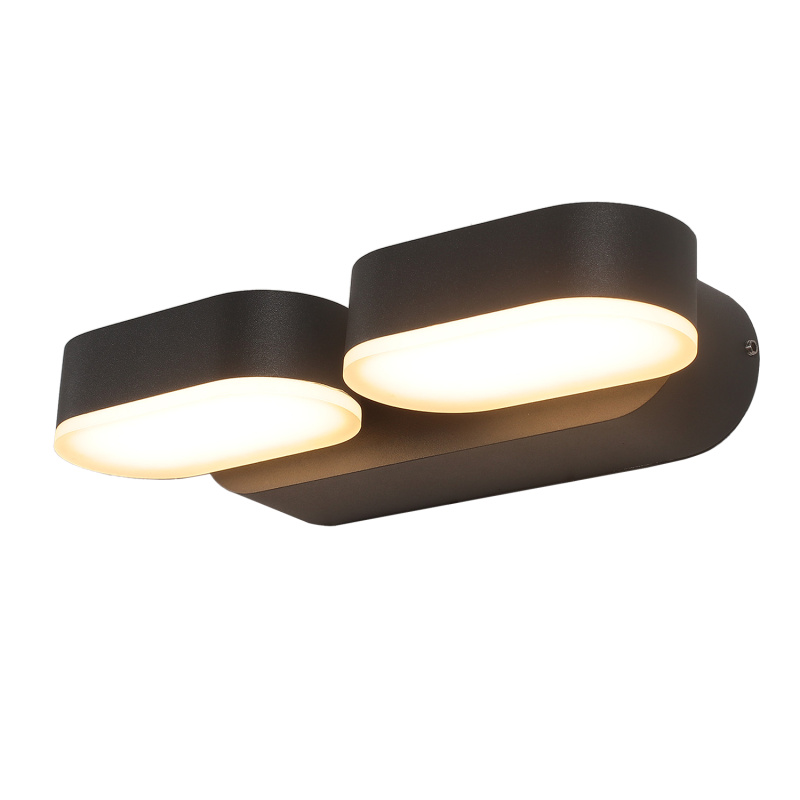 ACB Iluminacion Venkovní nástěnné LED svítidlo KANSAS, š. 23 cm, 2x5,5W, CRI90, IP54
