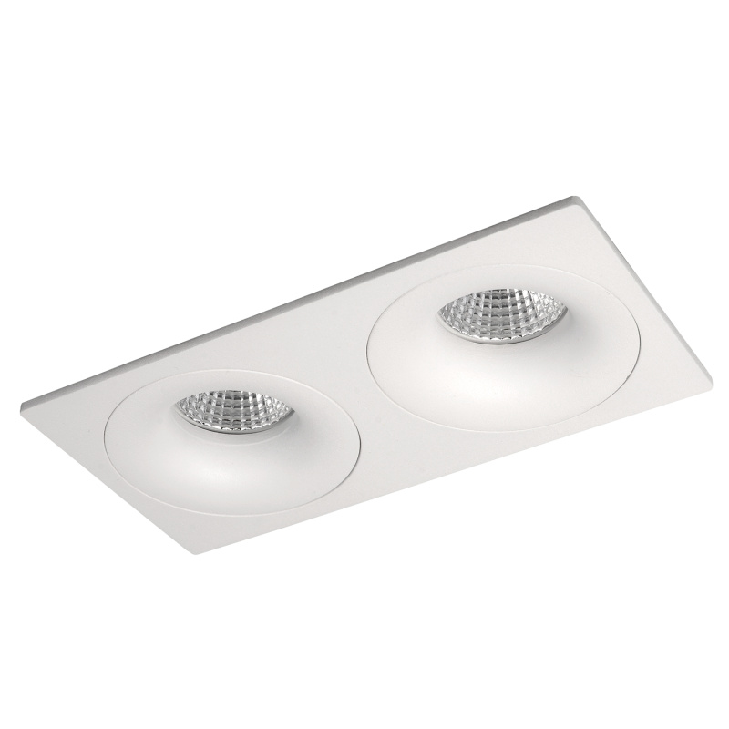 ACB Iluminacion Zapuštěné LED svítidlo WAKA, š. 20 cm, 2xGU10 8W