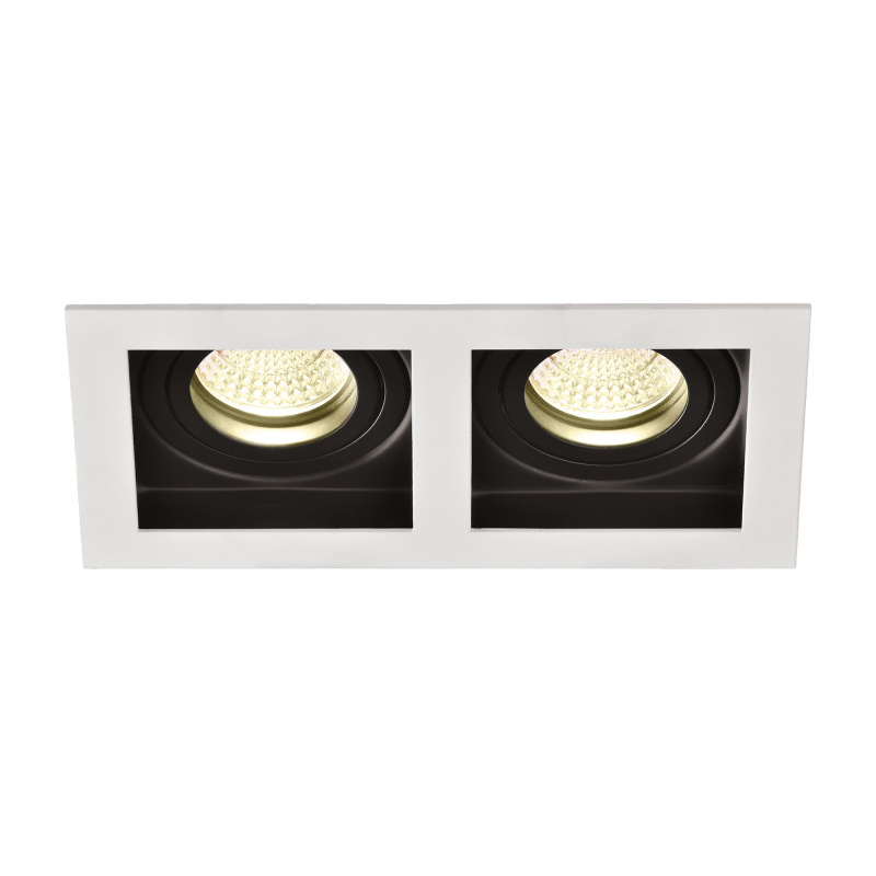 ACB Iluminacion Zapuštěné LED svítidlo SAN, š. 19 cm, 2xGU10 8W