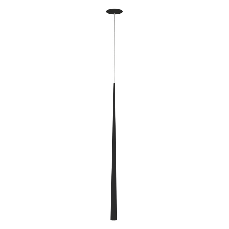 ACB Iluminacion Zapuštěné závěsné LED svítidlo BENDIS, v. 150 cm, 5W, CRI90 Barva: Černá