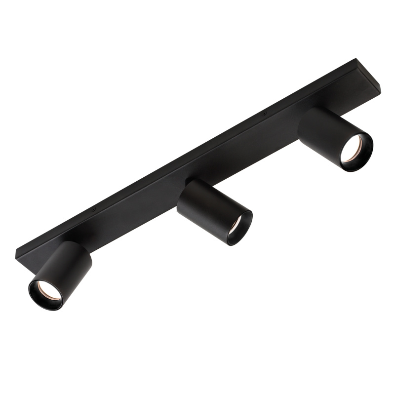 ACB Iluminacion Stropní LED svítidlo GINA 3L, š. 60 cm, 3xGU10 8W Barva: Černá