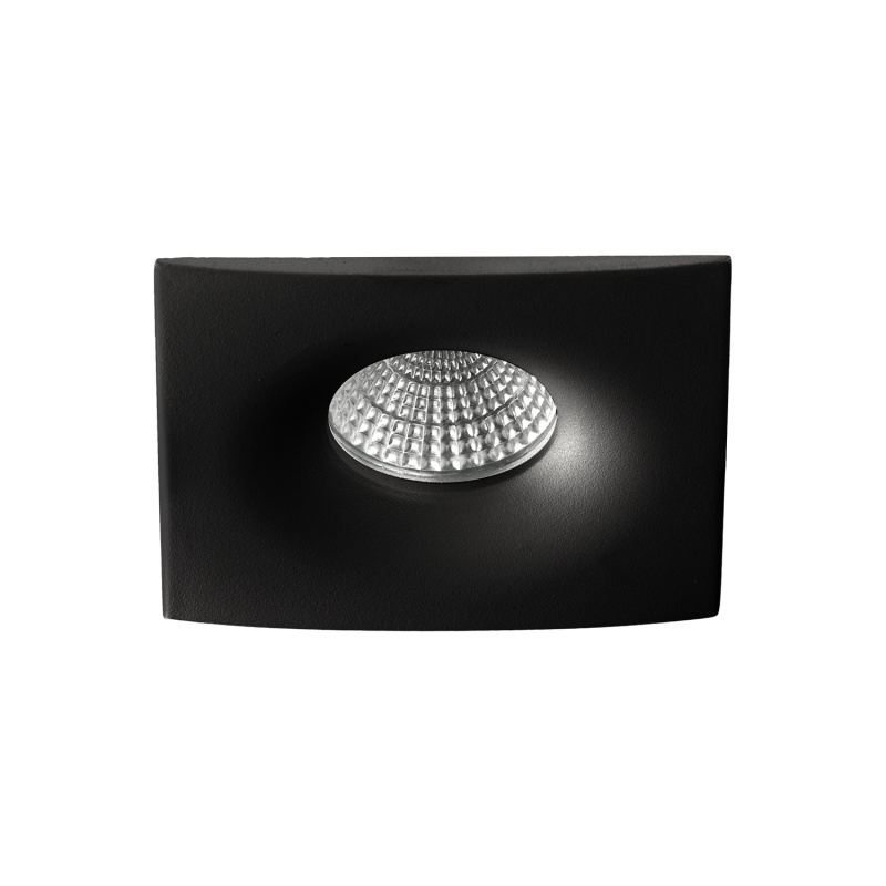 ACB Iluminacion Zapuštěné LED bodové svítidlo DORO, ⌀ 10 cm, 1xGU10 8W Barva: Černá