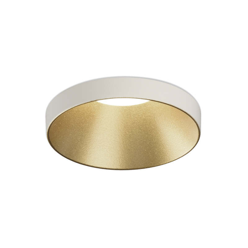 ACB Iluminacion Zapuštěné LED svítidlo EINAR, ⌀ 8 cm, 1xGU10 8W Barva: Bílo-zlatá