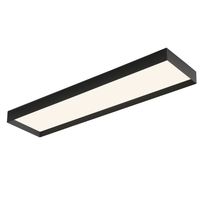 ACB Iluminacion Stropní LED svítidlo MUNICH, š. 120 cm, 55W, CRI90 Barva: Černá, Teplota světla: 3000K - teplá bílá, Stmívání: ON/OFF