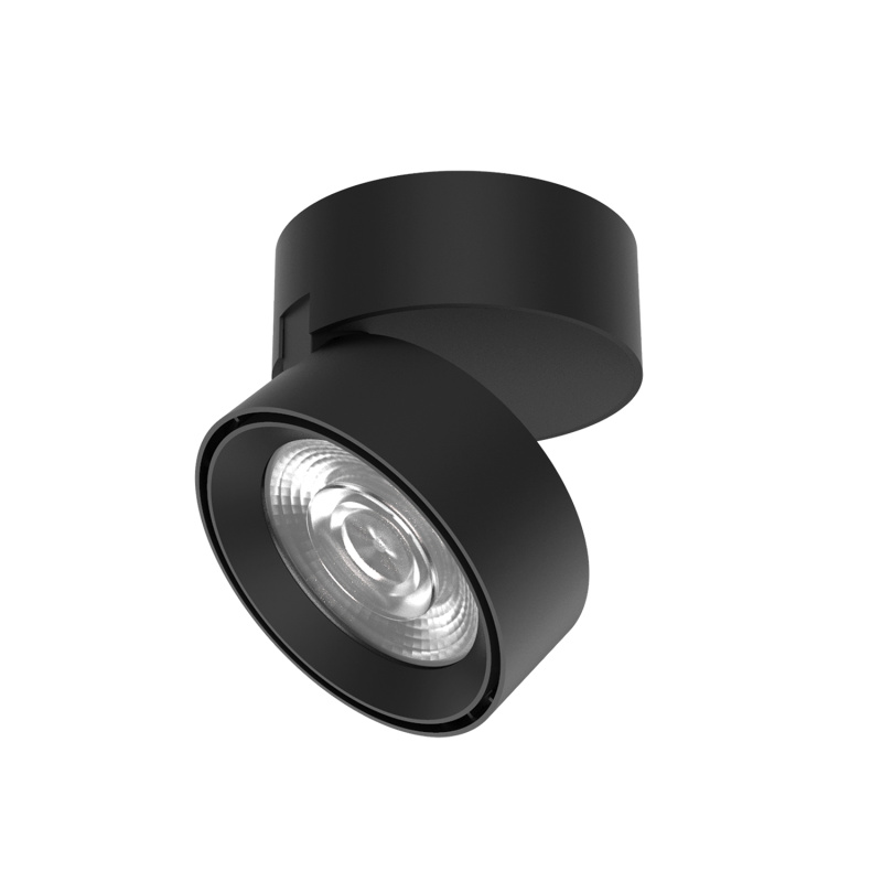 ACB Iluminacion Stropní LED svítidlo MAKO, ⌀ 95 mm, 20W, CRI90 Barva: Černá, Stmívání: ON/OFF