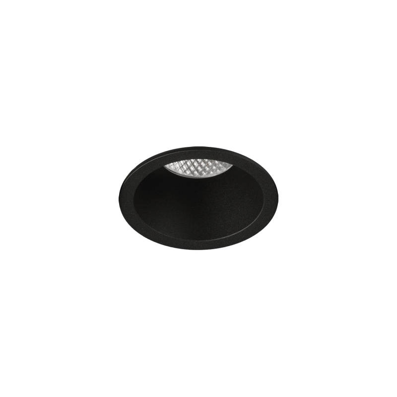 ACB Iluminacion Zapuštěné LED svítidlo KIDAL, ⌀ 8 cm, 7W, CRI90 Barva: Černá, Teplota světla: 3000K - teplá bílá, Stmívání: ON/OFF