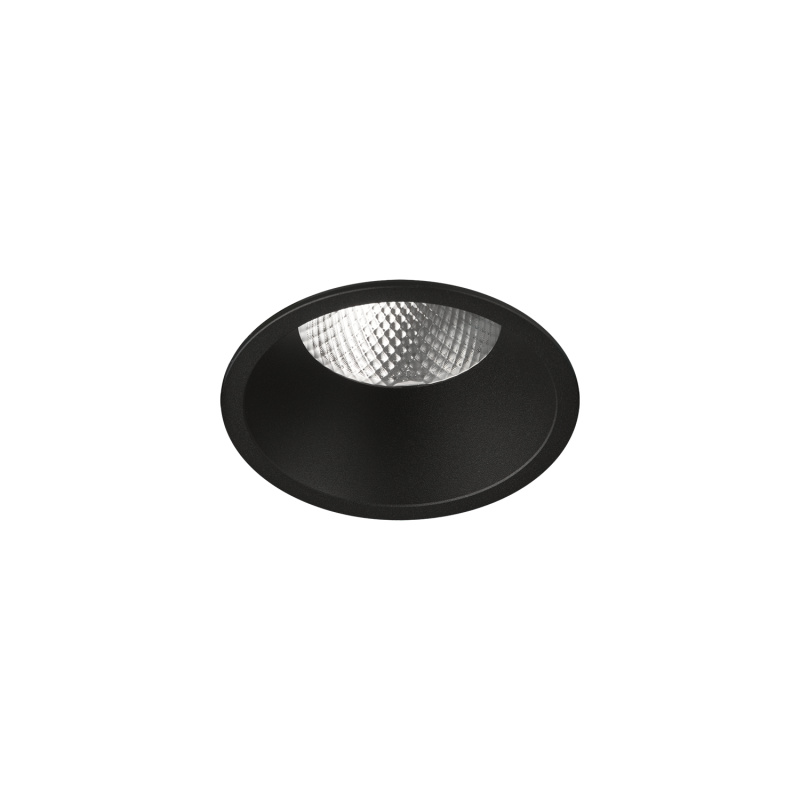 ACB Iluminacion Zapuštěné LED svítidlo KIDAL, ⌀ 10 cm, 13W, CRI90 Barva: Černá, Teplota světla: 3000K - teplá bílá, Stmívání: ON/OFF
