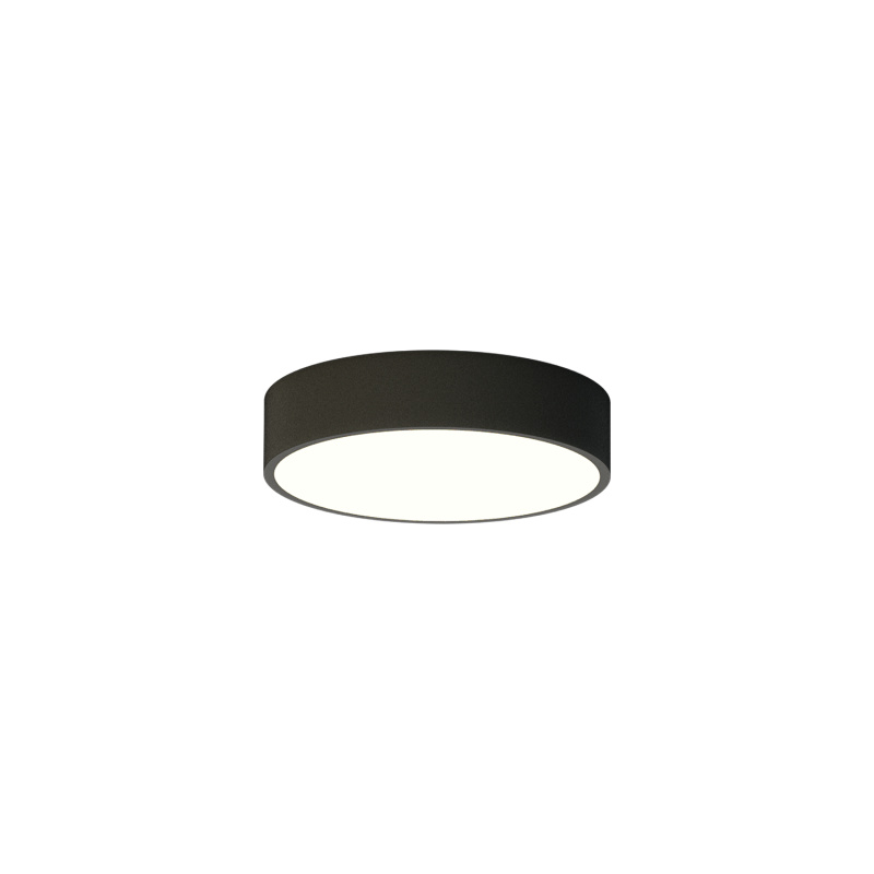 ACB Iluminacion Stropní LED svítidlo LONDON, ⌀ 20 cm, 12W, CRI90 Barva: Černá, Teplota světla: 3000K - teplá bílá