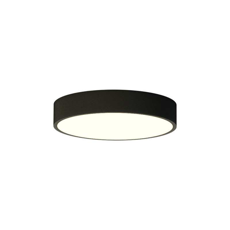 ACB Iluminacion Stropní LED svítidlo LONDON, ⌀ 30 cm, 17W, CRI90 Barva: Černá, Teplota světla: 4000K - denní bílá