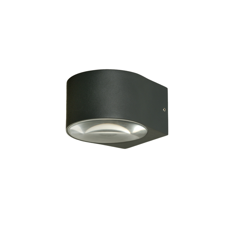 ACB Iluminacion Nástěnné LED svítidlo ANIA, ⌀ 107 mm, 2x6W, CRI80, IP65 Barva: Antracit