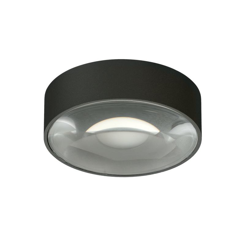 ACB Iluminacion Venkovní stropní LED svítidlo ANIA, ⌀ 108 mm, 1x6W, CRI80, IP65 Barva: Antracit