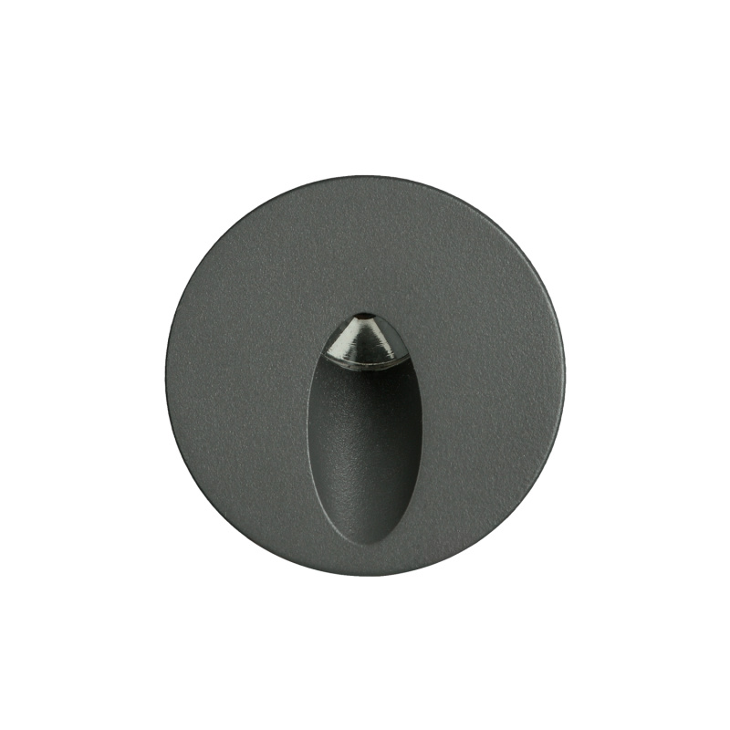 ACB Iluminacion Venkovní zapuštěné LED svítidlo ORION, ⌀ 6 cm, 3W, CRI90, IP65 Barva: Antracit